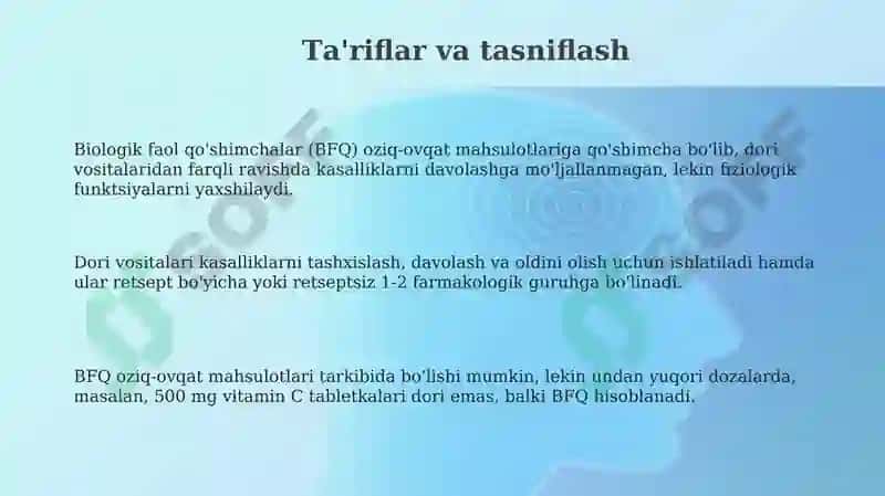 Biologik faol qo'shimchalar 3