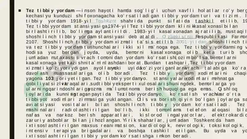 Tez tibbiy yordam 3