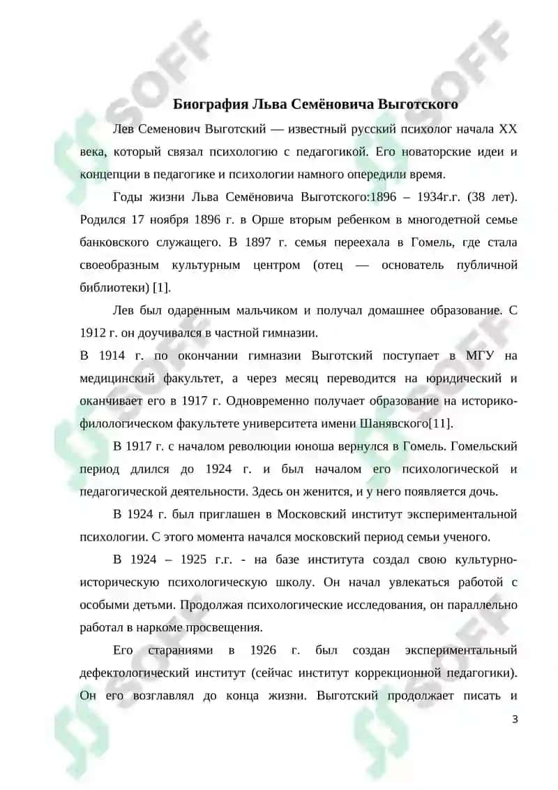 Научная деятельность Л.С. Выготского 3