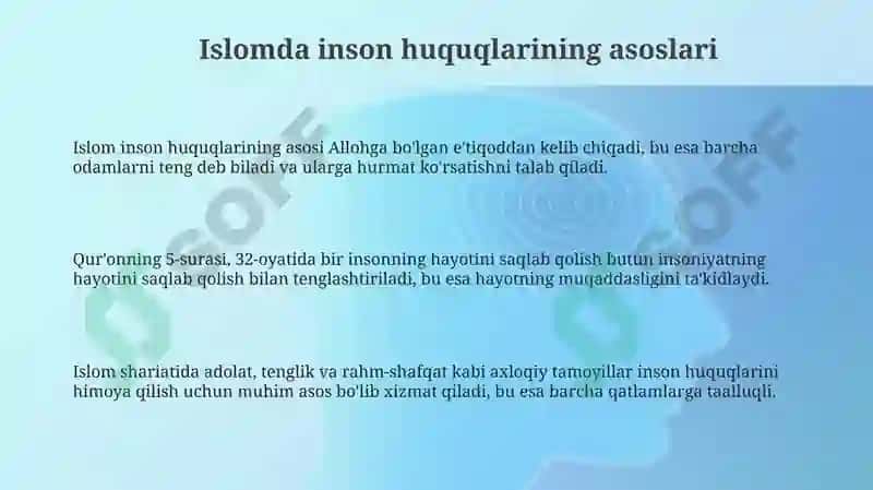 Islomda inson huquqlari 3