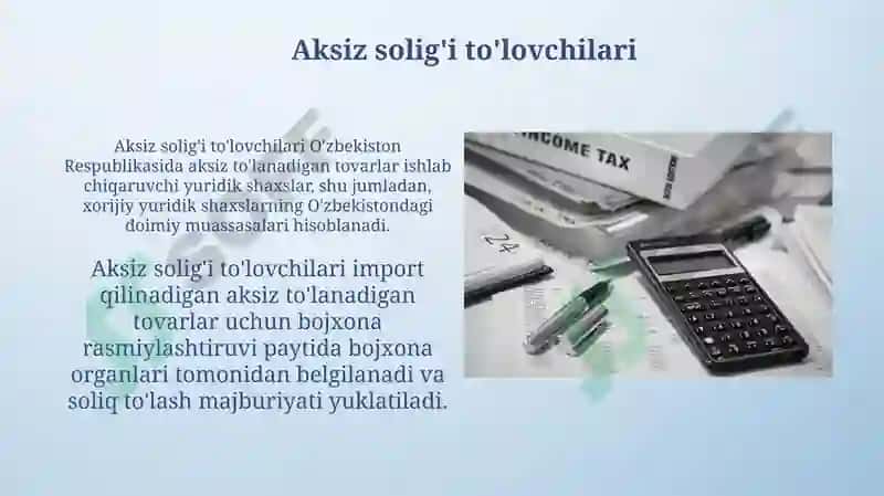 Aksiz solig'i to'lovchilari 3