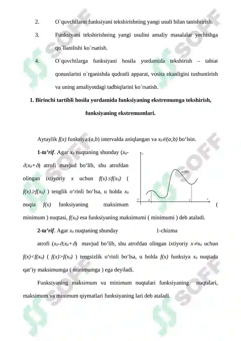 Ekstremumning Zaruriy Sharti 3