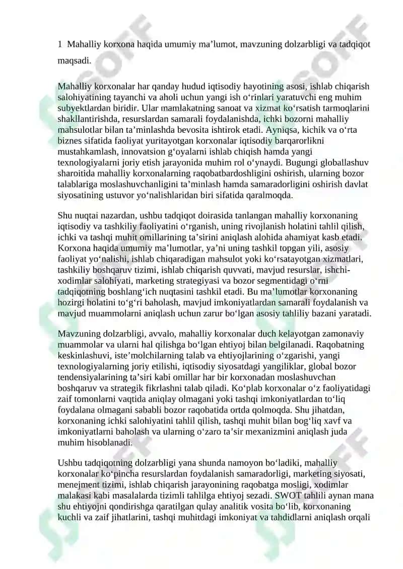 SWOT tahlil 3