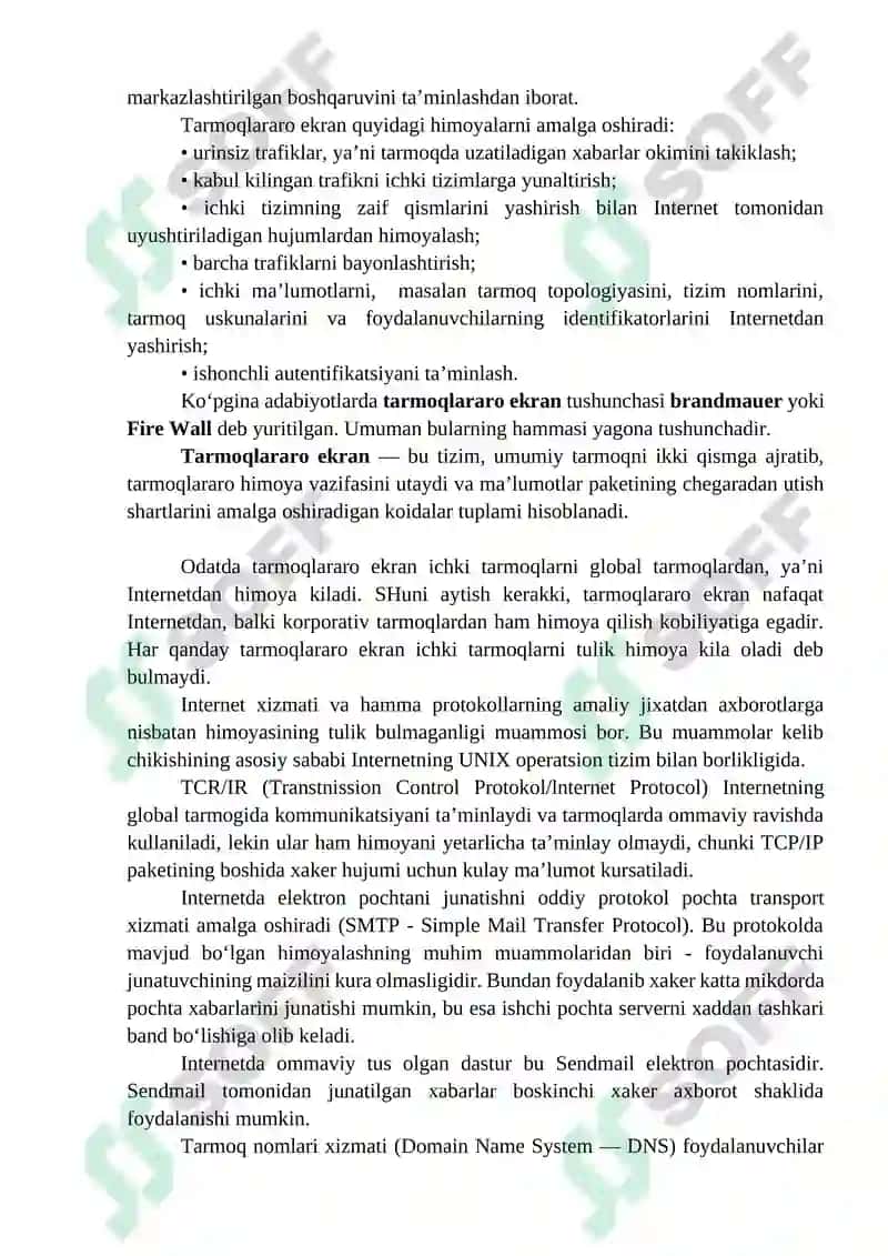Tarmoqqa suqilib kirishlarni aniqlash va bartaraf etish vositalari 3