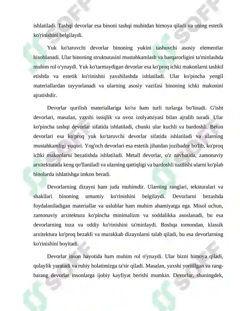 Devorlar turlari 3