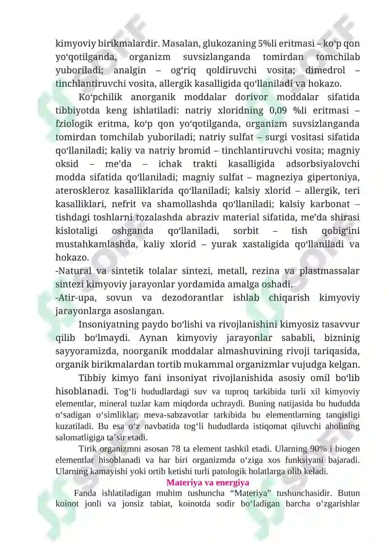 Tibbiy kimyo faniga kirish 3