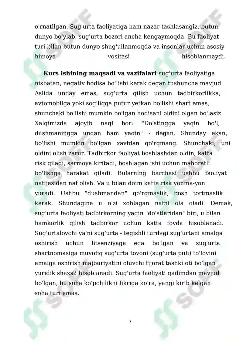 Tavakkalchilikni pasaytirishda sug’urtaning ahamiyati 3