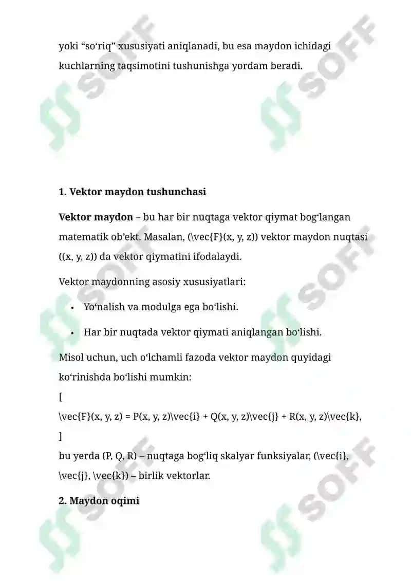 Vektor maydon 3