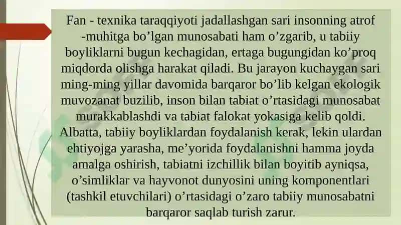 INSON EKOLOGYASI 3