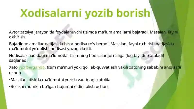 Windows OT foydalanuvchi qayd yozuvi 3