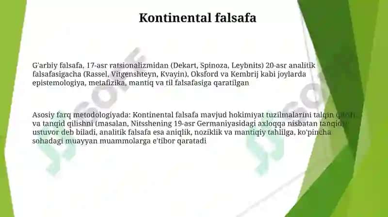 Yangi davr G‘arb falsafasi 3
