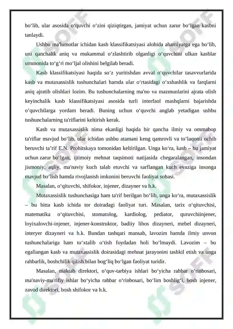 Kasbiy o‘zlikni anglashdagi Ziddiyatlar 3