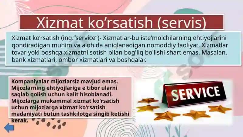 xizmat ko’rsatish jarayonini boshqarish 3