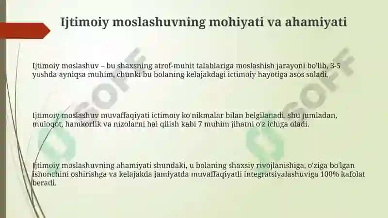 Ijtimoiy moslashuv 3