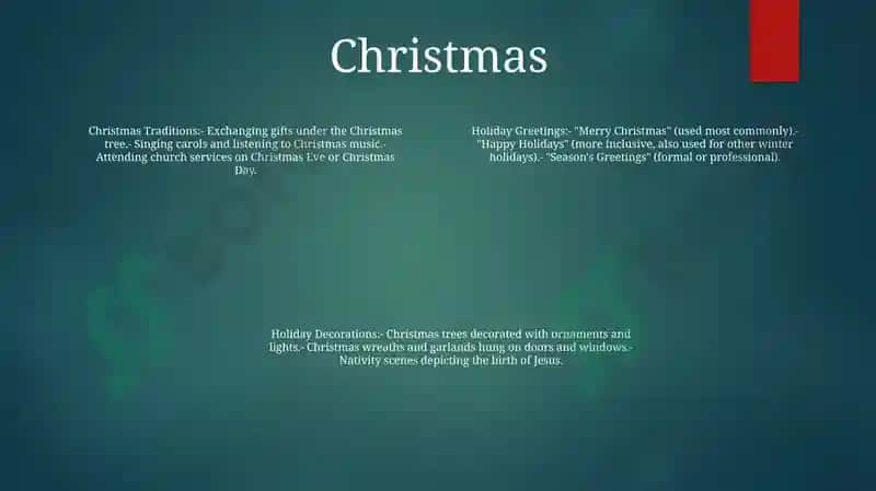 Holidays In English-Speaking Countries 3