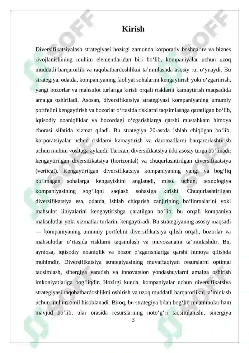 Diversifikatsiyalash Strategiyasi 3