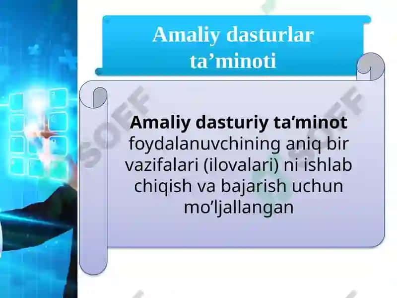 Amaliy dasturlar paketi va uning klassifikatsiyasi 3