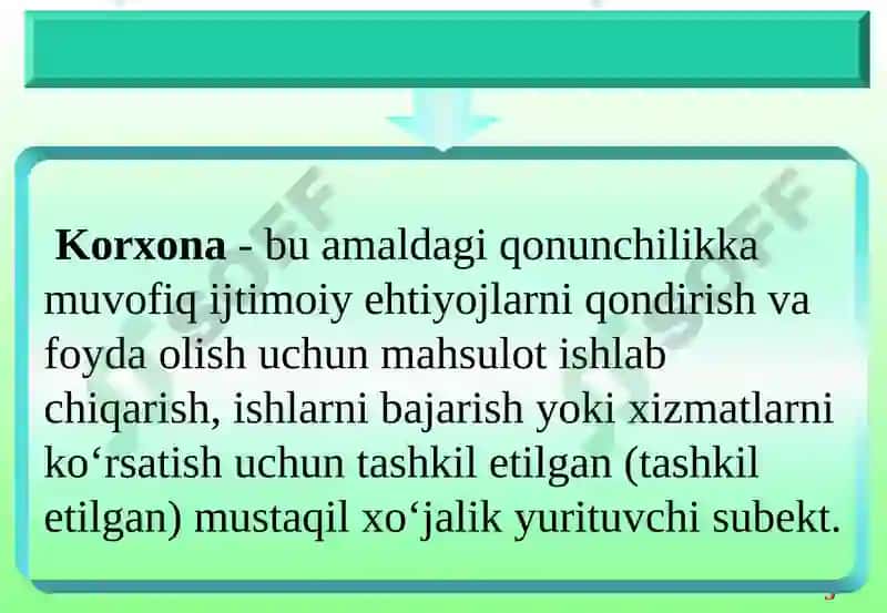Korxonalarning Tashkiliy Huquqiyshakllari 3