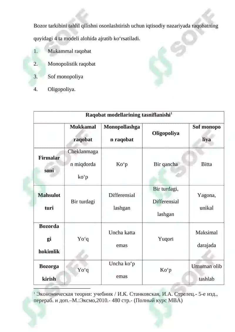 Bozor iqtisodiyotida raqobat 3