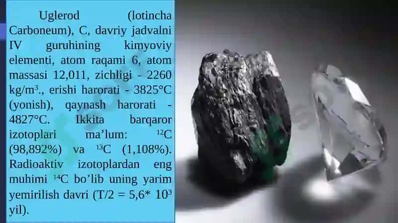 Uglerodning xossalari 3