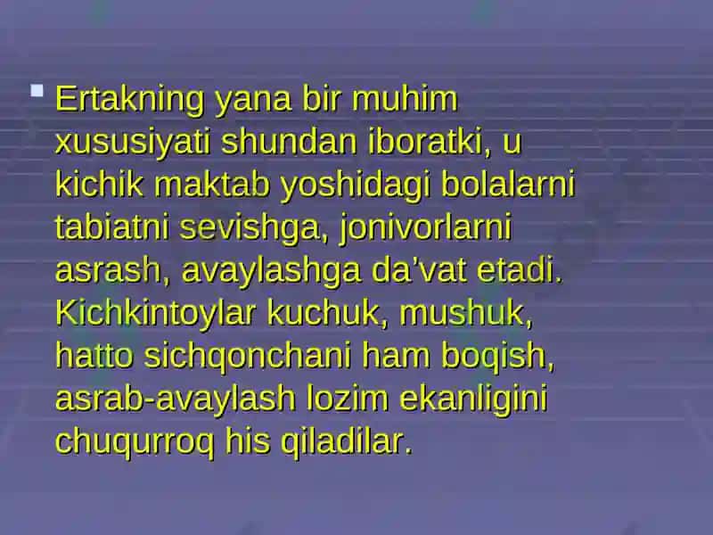 Boshlang`ich sinflarda badiiy asar bilan ishlash va tahlil qilish 3
