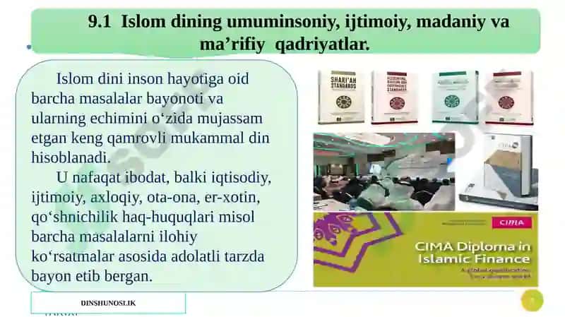 Islom qadriyatlari va ma’rifati 3