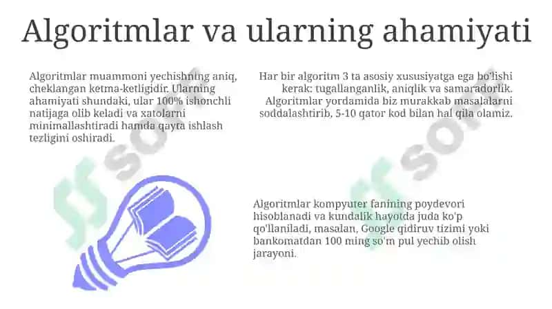 Algoritmlar va ularning ahamiyati 3