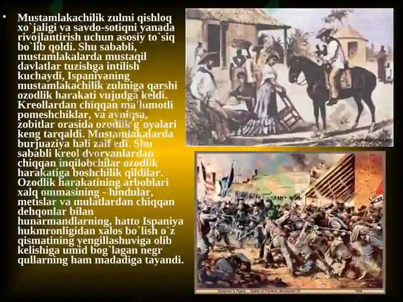 Lotin Amerikasi va Afrika Mamlakatlarda Milliy Ozodlik Kurashlari 3