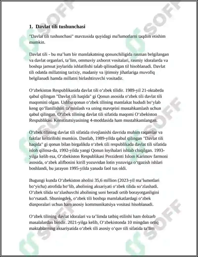 Davlat Tili Tushunchasi 3