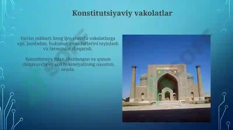 Konstitutsiyaviy vakolatlar 3