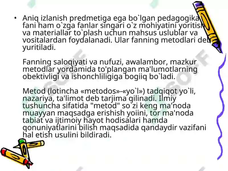 Pedagogika fanining ilmiy-tadgiqot metodlari 3