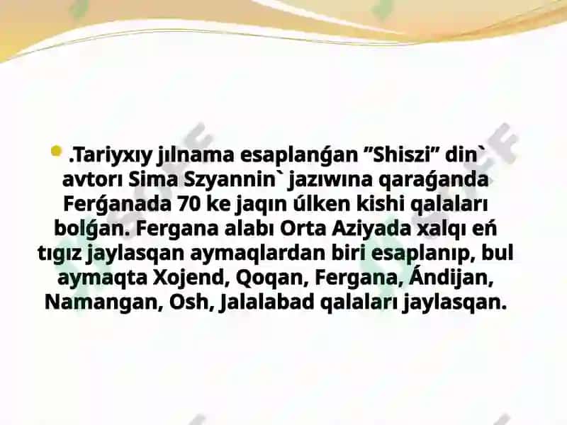 Ferǵanaoypatlıǵı qalaları 3