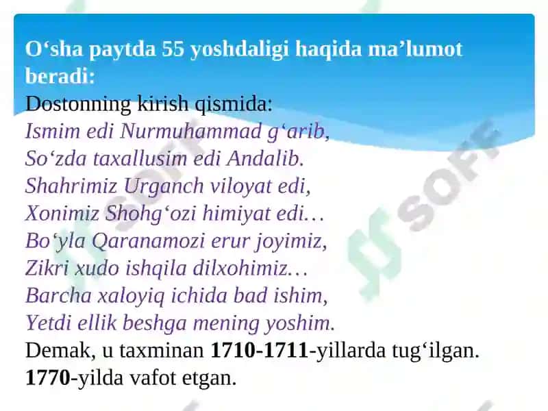 NURMUHAMMAD ANDALIB HAYOTI VA IJODI 3