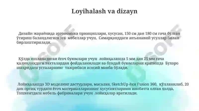 Yog'ochga ishlov berih texnologiyasi 3