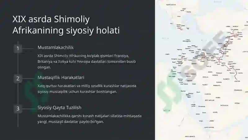 Shimoliy Afrika yangi davrning tarixiy shart sharoitlarida 3