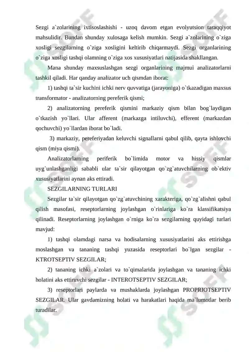 Sezgilar haqida tushuncha 3