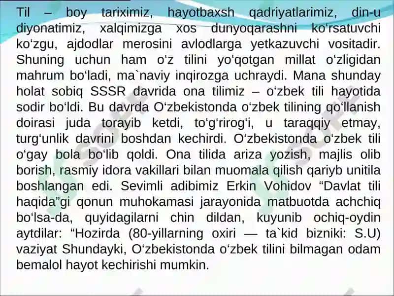 DAVLAT TILIDA ISH YURITISHKURSI 3