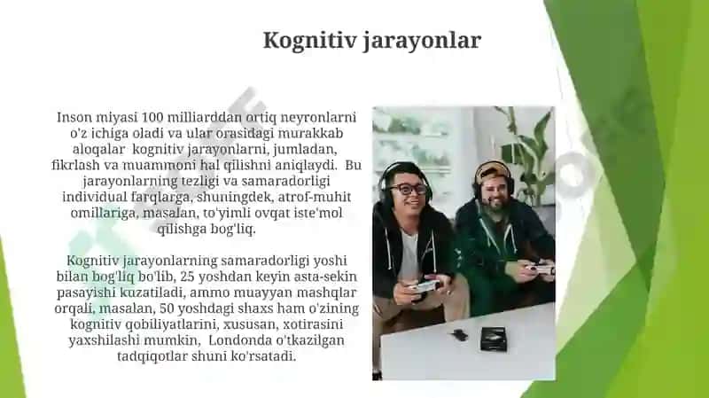 Kognitiv jarayonlar 3