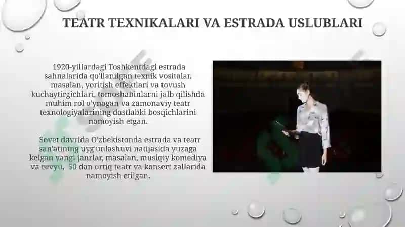 Teatr texnikalari va estrada uslublari 3