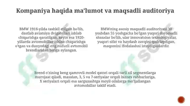 BMW marketingstrategiyasi 3