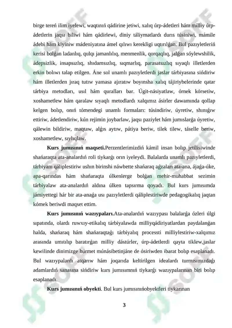 Shańaraq kurs jumısı 3
