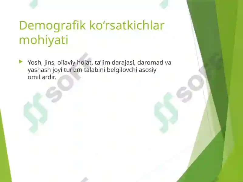 Turizm sohasida demografik ko‘rsatkichlarni o‘lchash 3