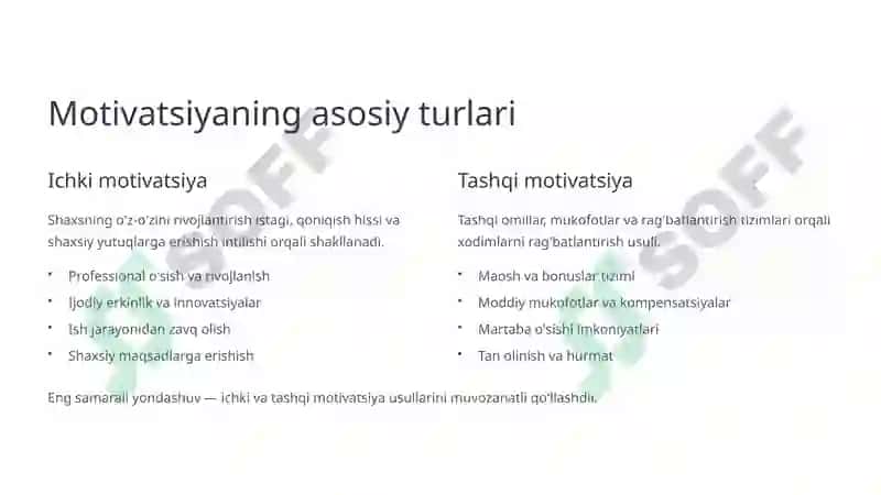 Xodimlar motivatsiyasi 3