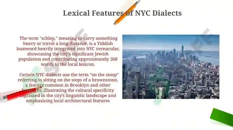 Language and dialect. New York language dialect 3