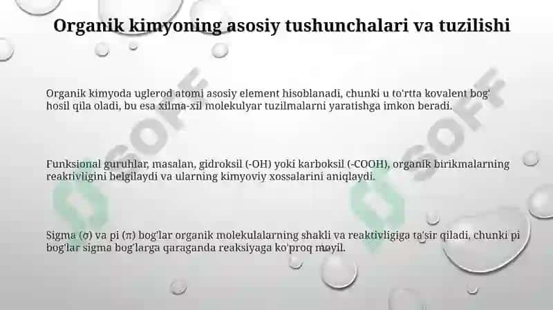Organik Kimyo Asoslari 3