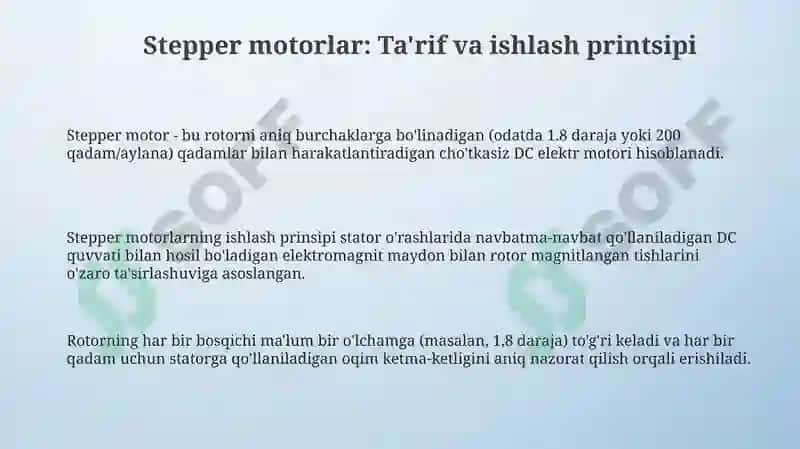 Stepper motorlar 3