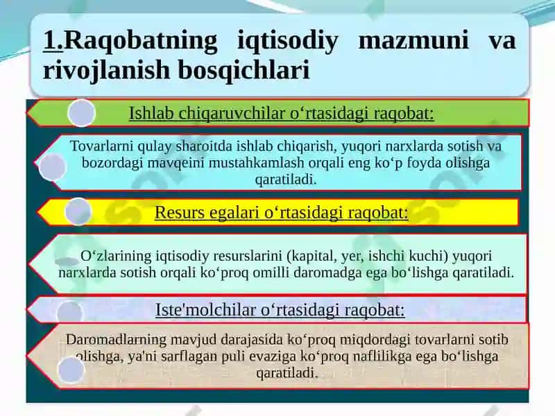 Raqobat va Monopoliya 3