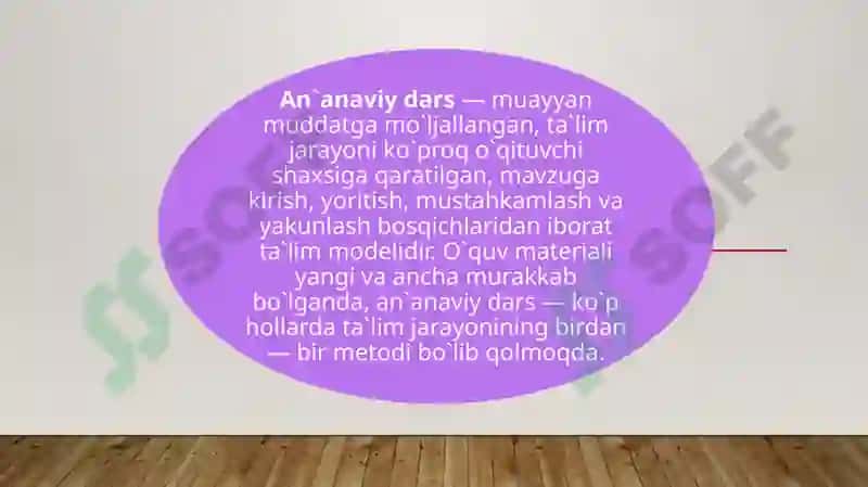 An’anaviy o’qitish metodlari klassifikatsiyasi 3
