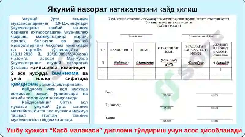 Ўқувчиларга касбий таълим бериш 3