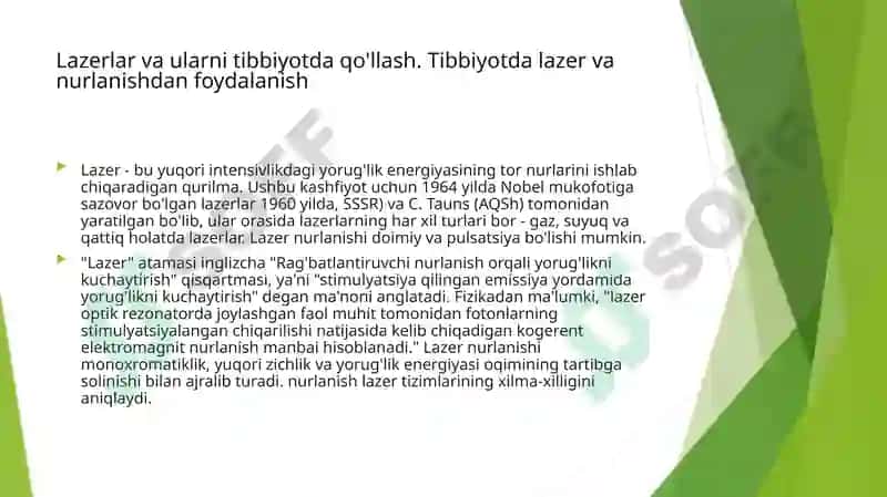 Lazerning Tibbiyotda Ahamiyati 3